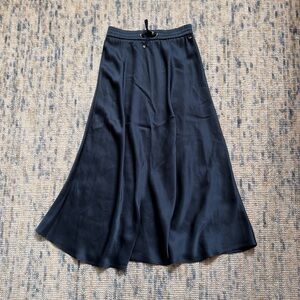 Herno Navy Blue A line Slip Skirt